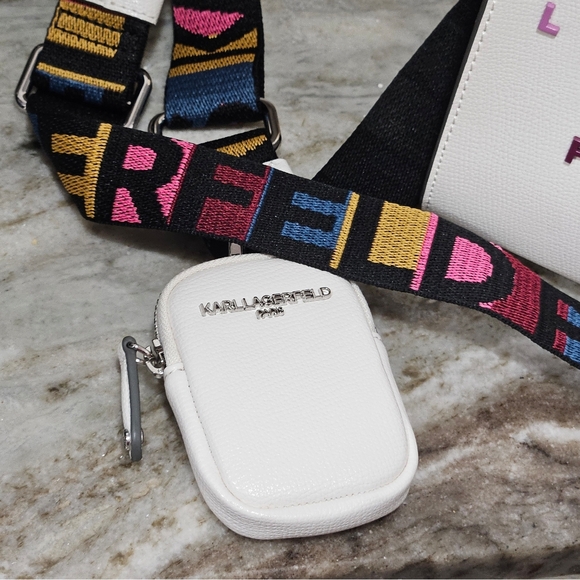 NWT Karl Lagerfeld Paris Maybelle Satchel Crossbody Bag - Picture 6 of 13